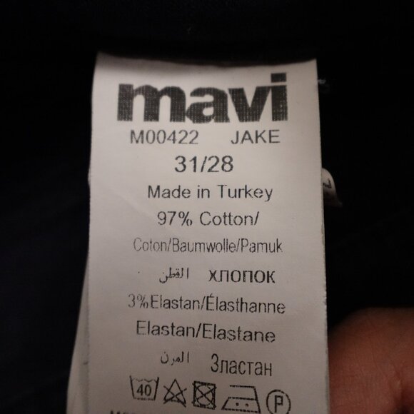 Men’s Mavi Jake Slim Straight Jeans Navy Blue Size 31x28 - Picture 11 of 12